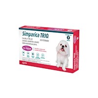 SIMPARICA TRIO 06 MG PURPLE (2.5 A 5 KG) X3TAB